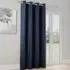 Supersoft Blackout Eyelet Thermal Door Curtain - Navy