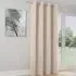 Supersoft Eyelet Thermal Door Curtain - Natural, Polyester