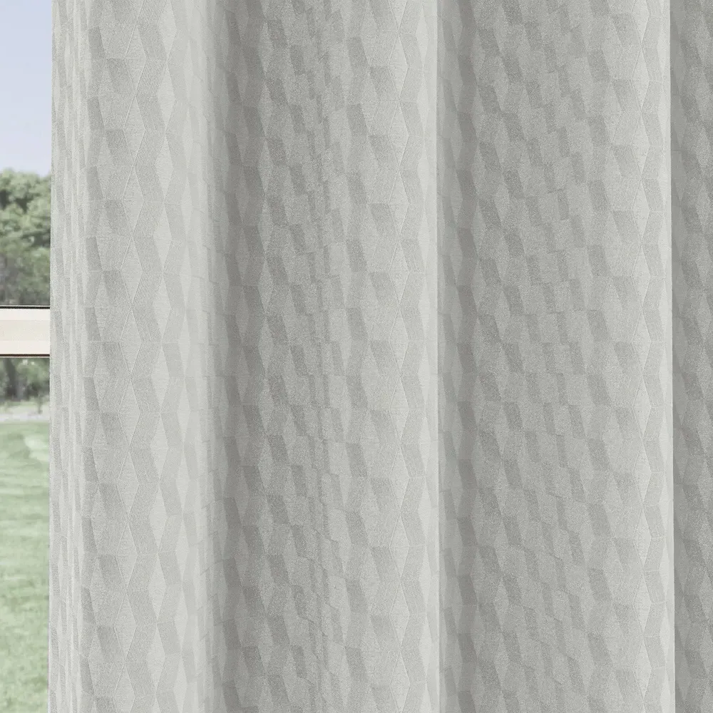 Tokyo Eyelet Curtains with Thermal Darkening - Grey, Velvet