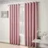 Vogue Thermal Blackout Eyelet Curtains - Blush, Polyester