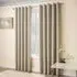 Vogue Thermal Blackout Eyelet Curtains - Cream, Polyester