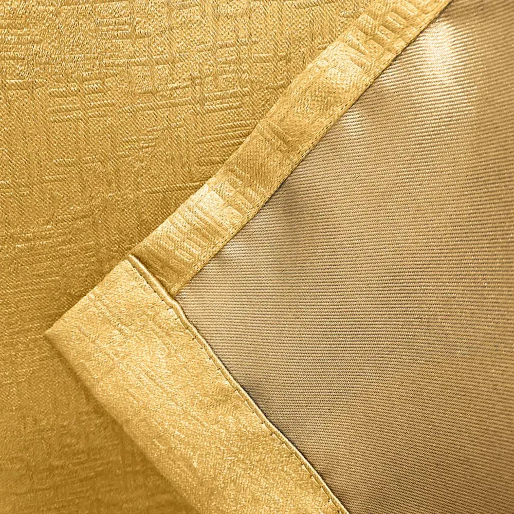 Vogue Thermal Blackout Eyelet Curtains - Ochre, Polyester