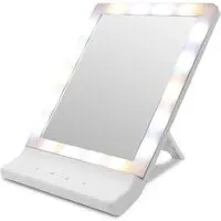 USB And Battery LED Multi-Light Beauty Mirror - White
