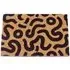 Astley Abstract Door Mat - Brown, Coir