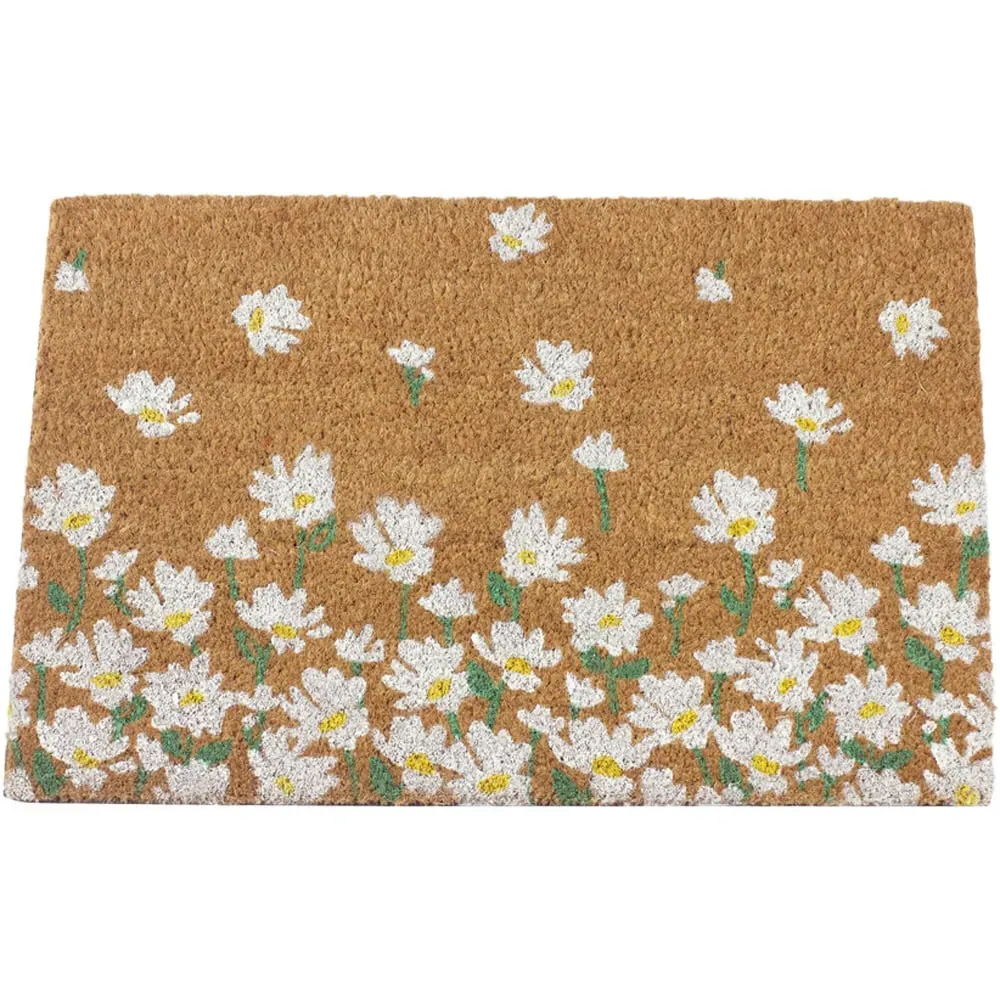 Astley Daisy Door Mat - Brown, Coir