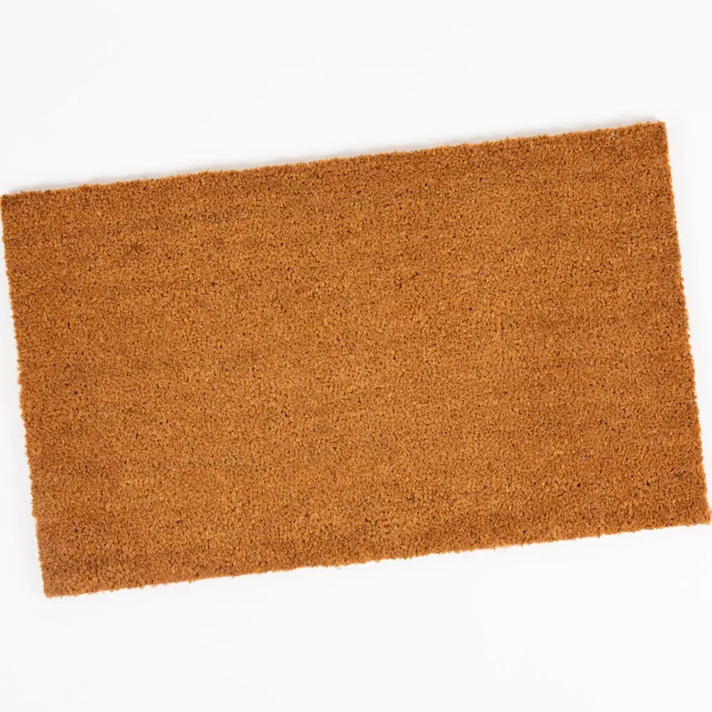 Astley Plain Door Mat 45 x 75cm - Brown, Coir