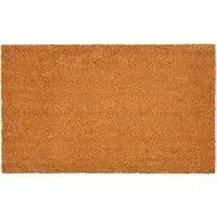Astley Plain Door Mat 45 x 75cm - Brown, Coir