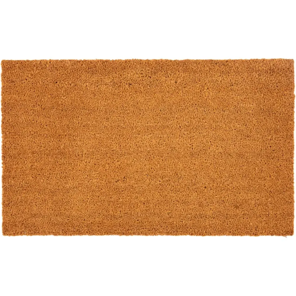 Astley Plain Door Mat 45 x 75cm - Brown, Coir image