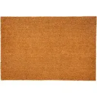Astley Plain Door Mat 60 x 90cm - Brown, Coir