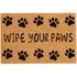 Astley Wipe Your Paws Door Mat - Brown, Coir