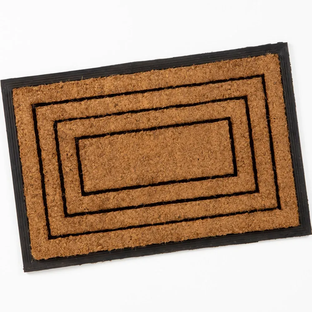 Chadderton Border Door Mat - Brown, Coir