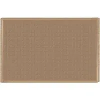 Jute Effect Herringbone Rug - Brown, Polypropylene