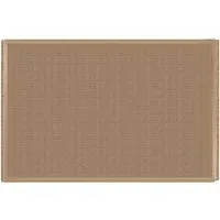 Jute Effect Herringbone Rug - Brown, Polypropylene
