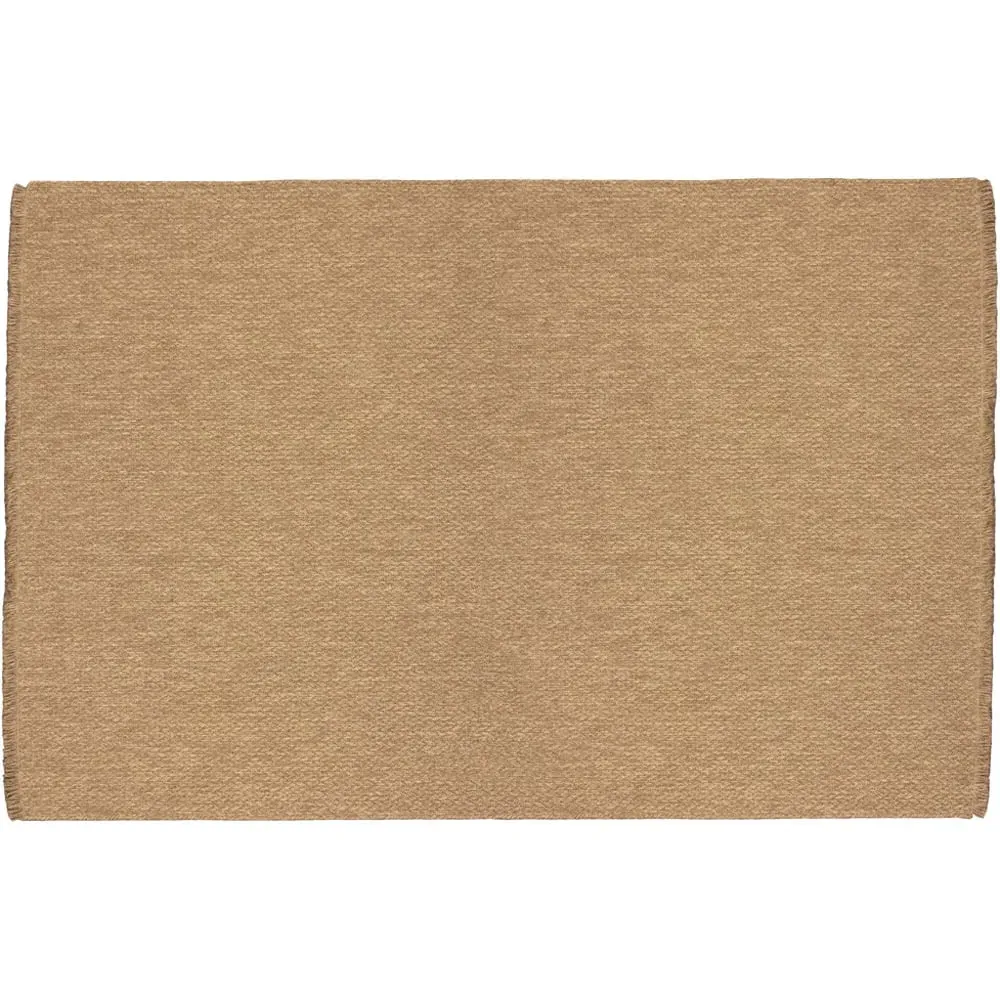 Jute Effect Twist Rug - Brown, Polypropylene