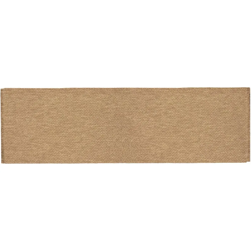 Jute Effect Twist Runner - Brown, Polypropylene image