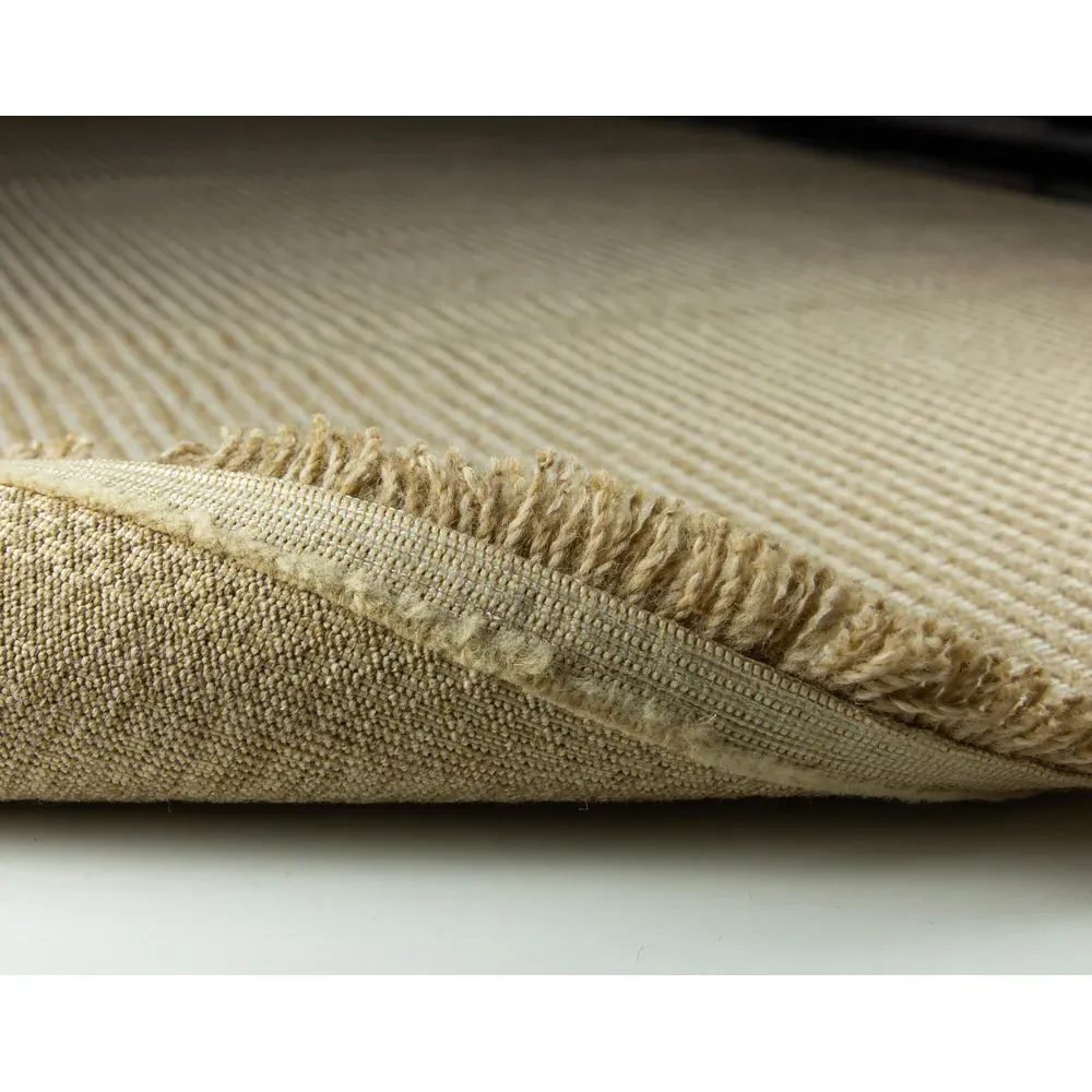 Jute Effect Weave Rug - Brown, Polypropylene