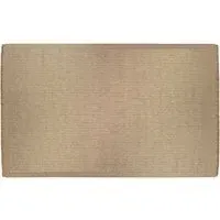 Jute Effect Weave Rug - Brown, Polypropylene