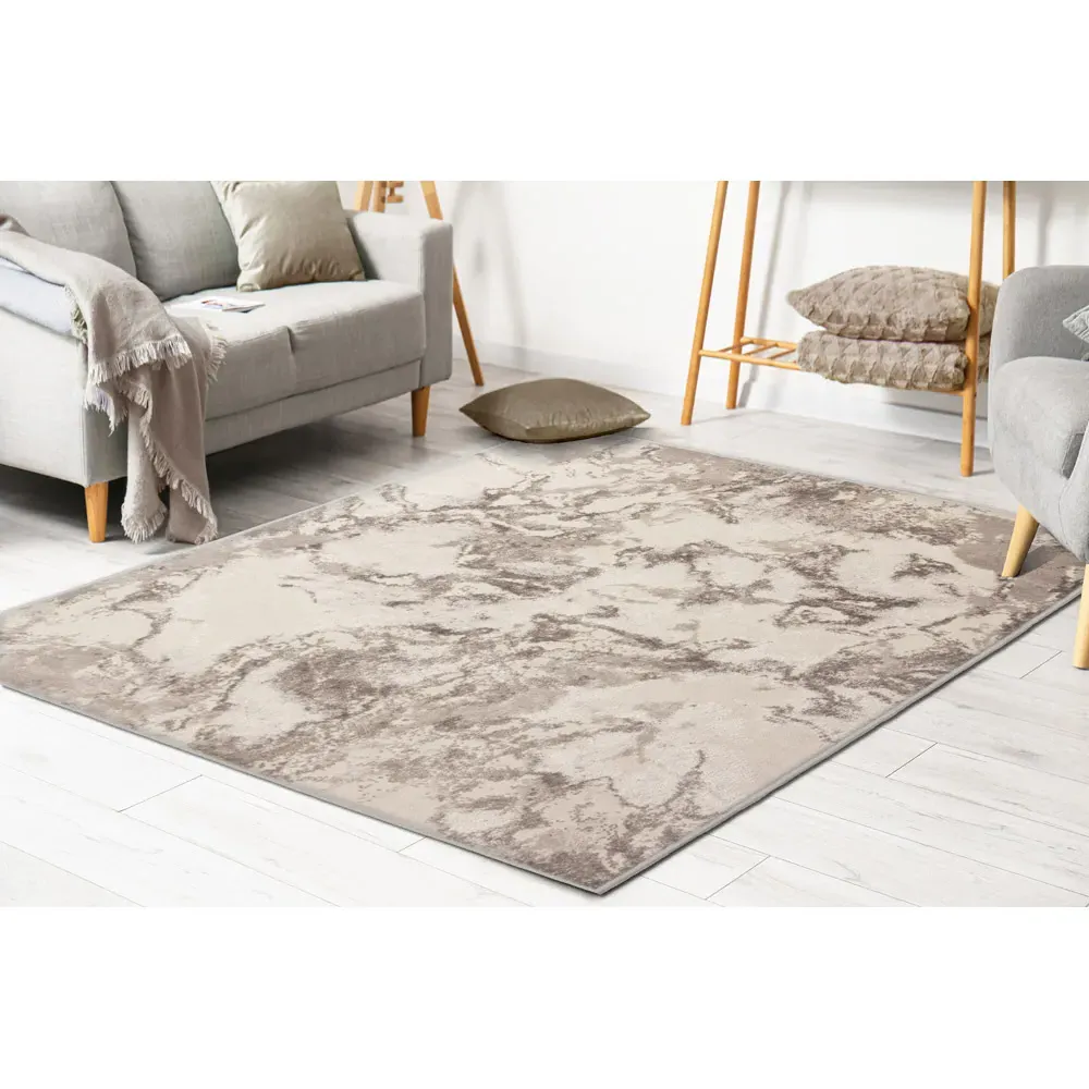 Muse Bahia Marble Rug - Grey, Polypropylene