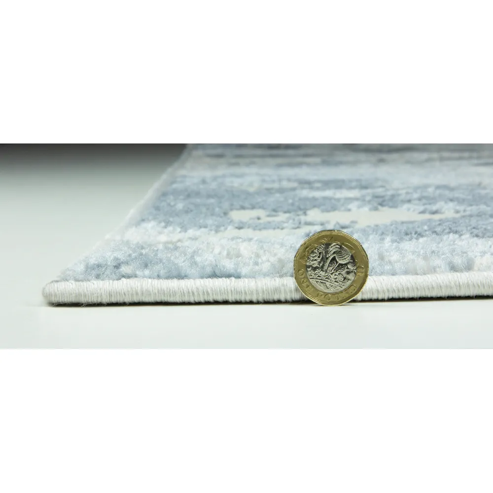 Muse Bahia Marble Rug - Navy, Polypropylene