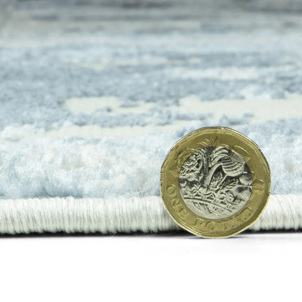 Muse Bahia Marble Rug - Navy, Polypropylene