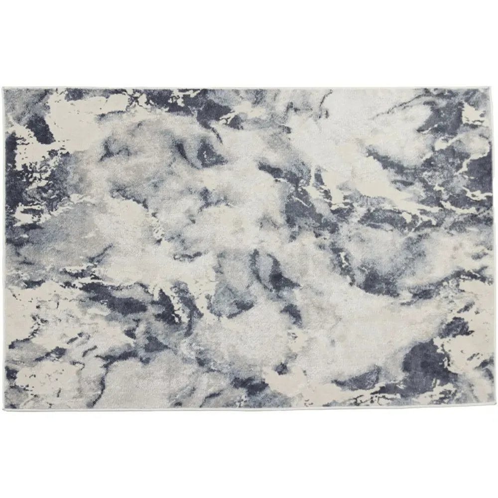 Muse Bahia Marble Rug - Navy, Polypropylene