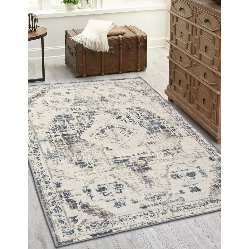 Muse Oriental Rug 160 x 230cm - Navy, Polypropylene