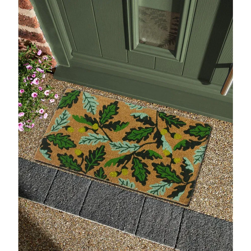 RHS Autumn Oak Door Mat - Green, Coir