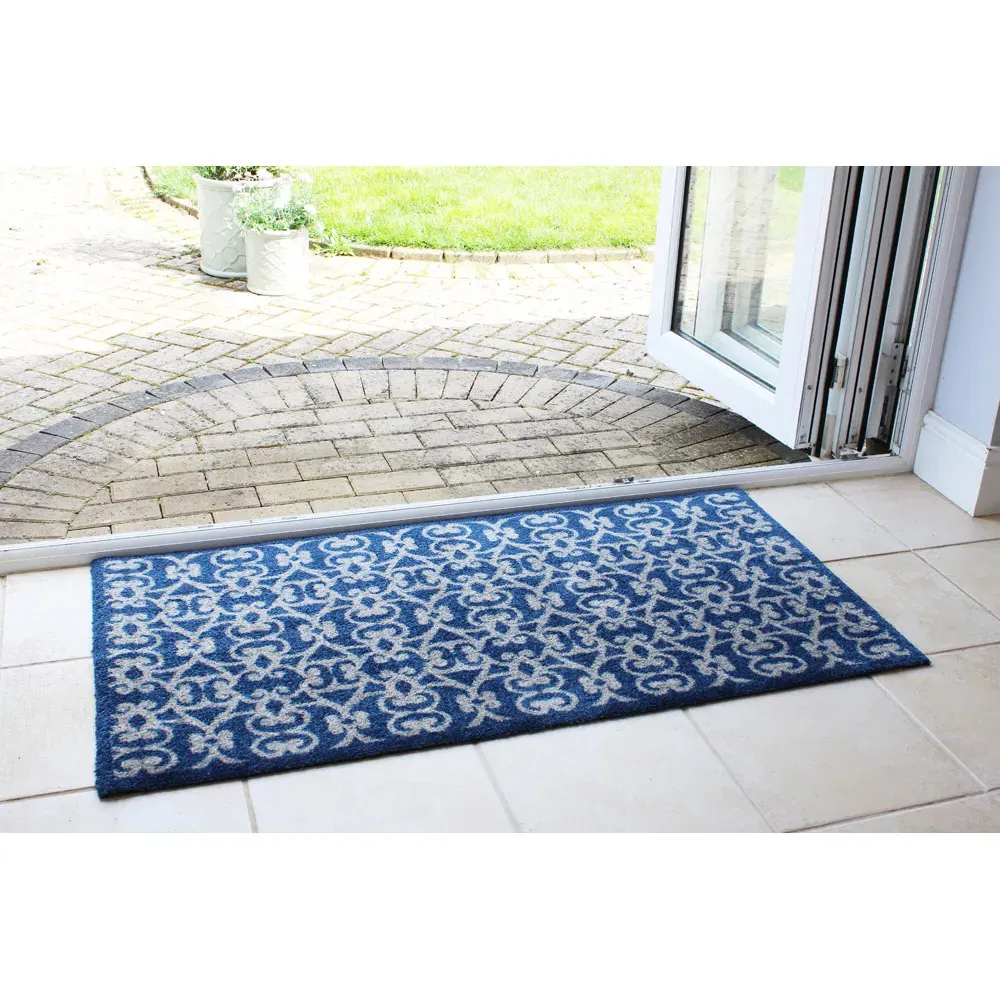 RHS Caption Coir Runner - Blue
