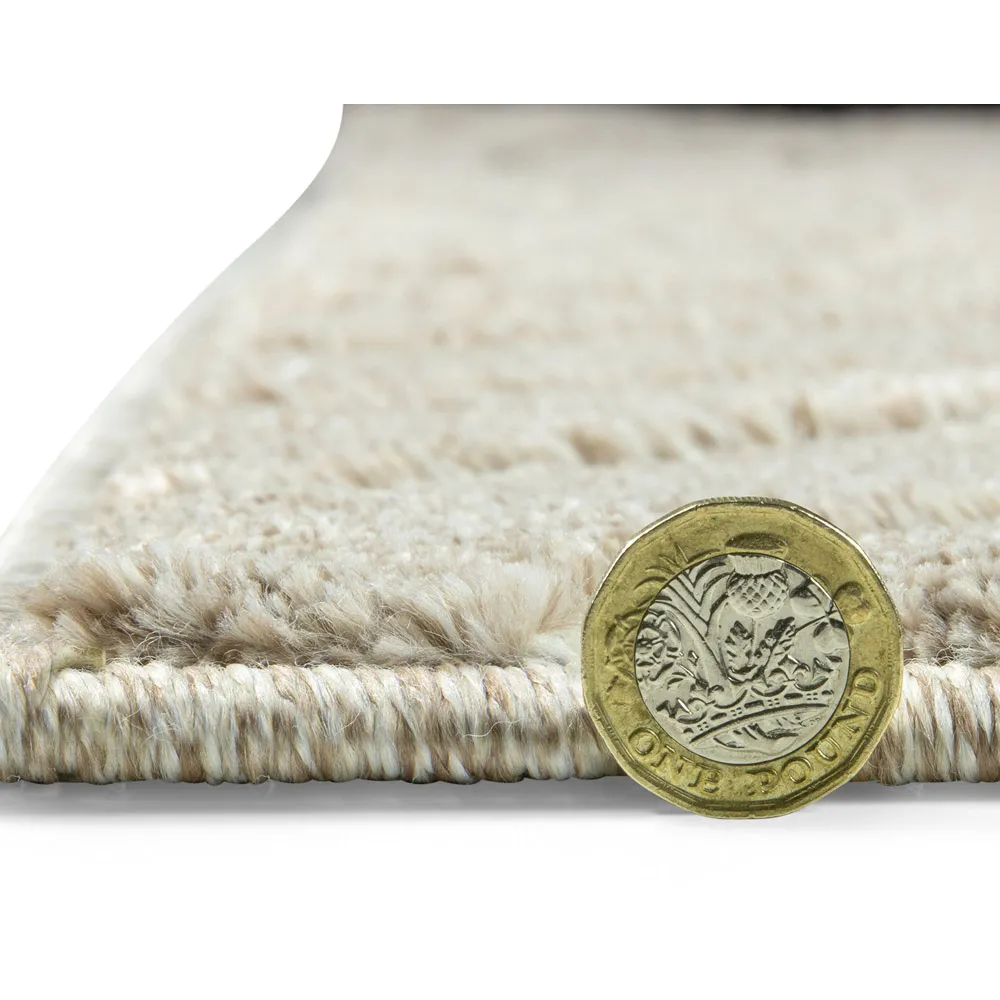 Rhythm Sculpt Rug - Cream, Polypropylene