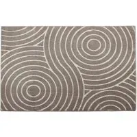 Rhythm Sculpt Rug - Cream, Polypropylene