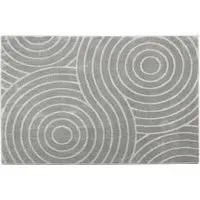 Rhythm Sculpt Rug - Grey, Polypropylene