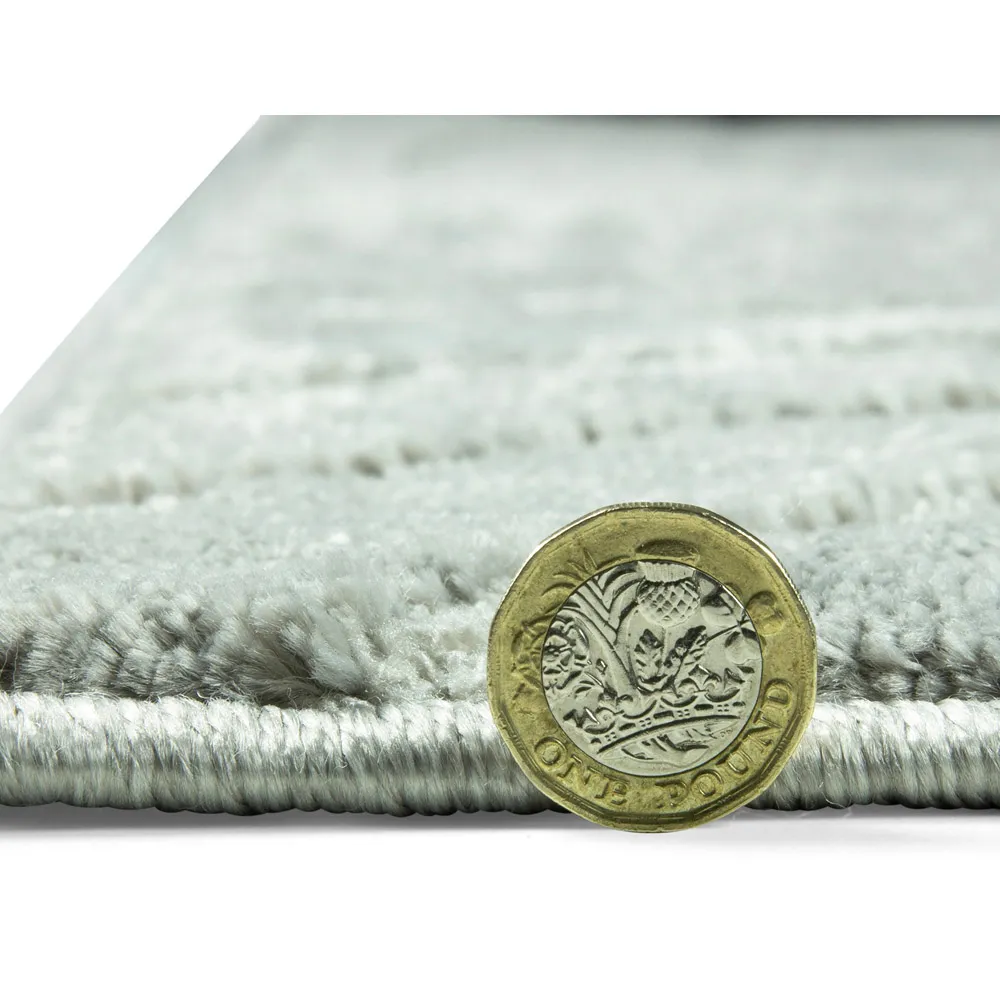 Rhythm Sculpt Rug - Grey, Polypropylene