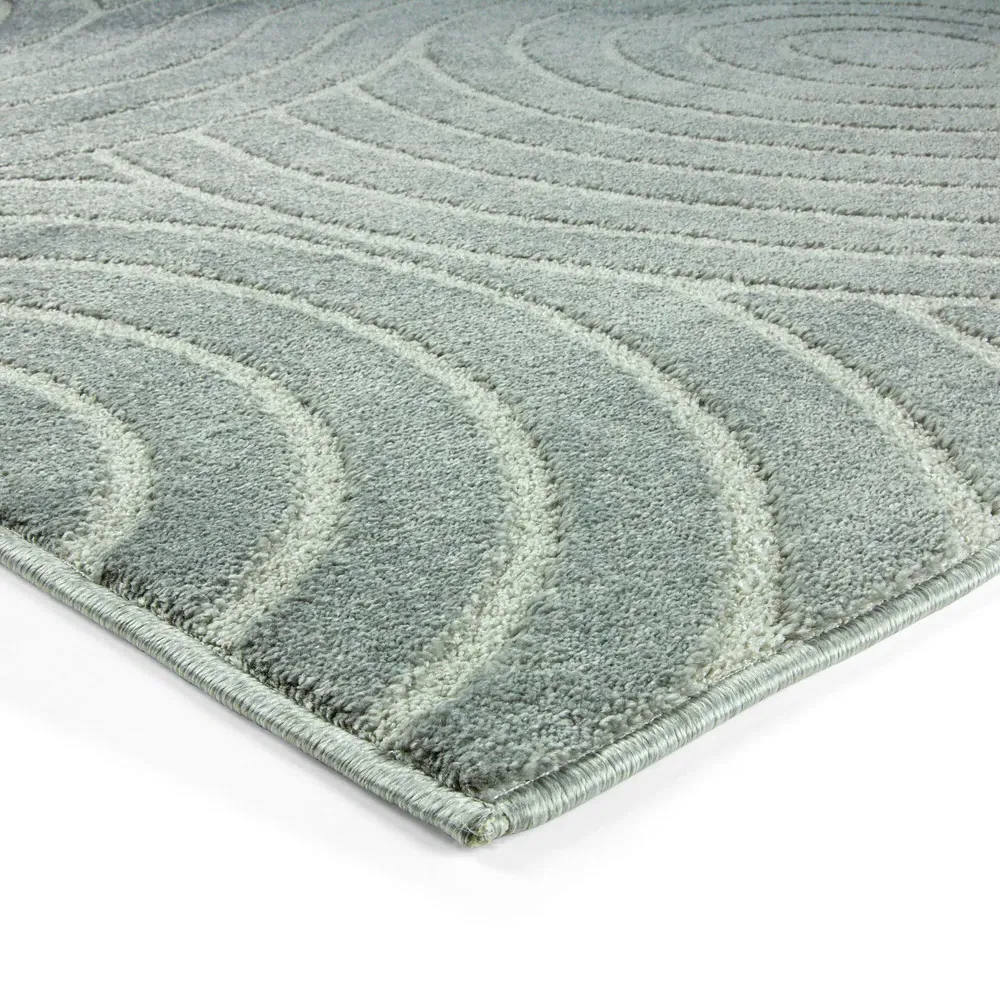 Rhythm Sculpt Rug - Grey, Polypropylene