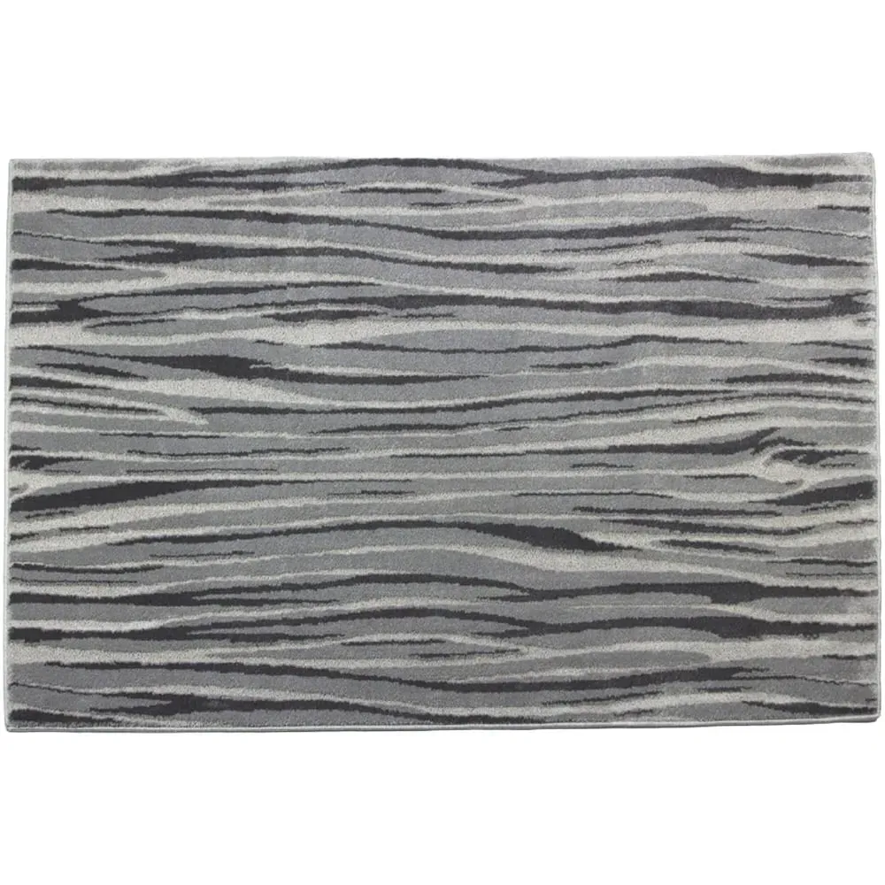 Rhythm Willow Rug 200 x 290cm - Grey, Polypropylene