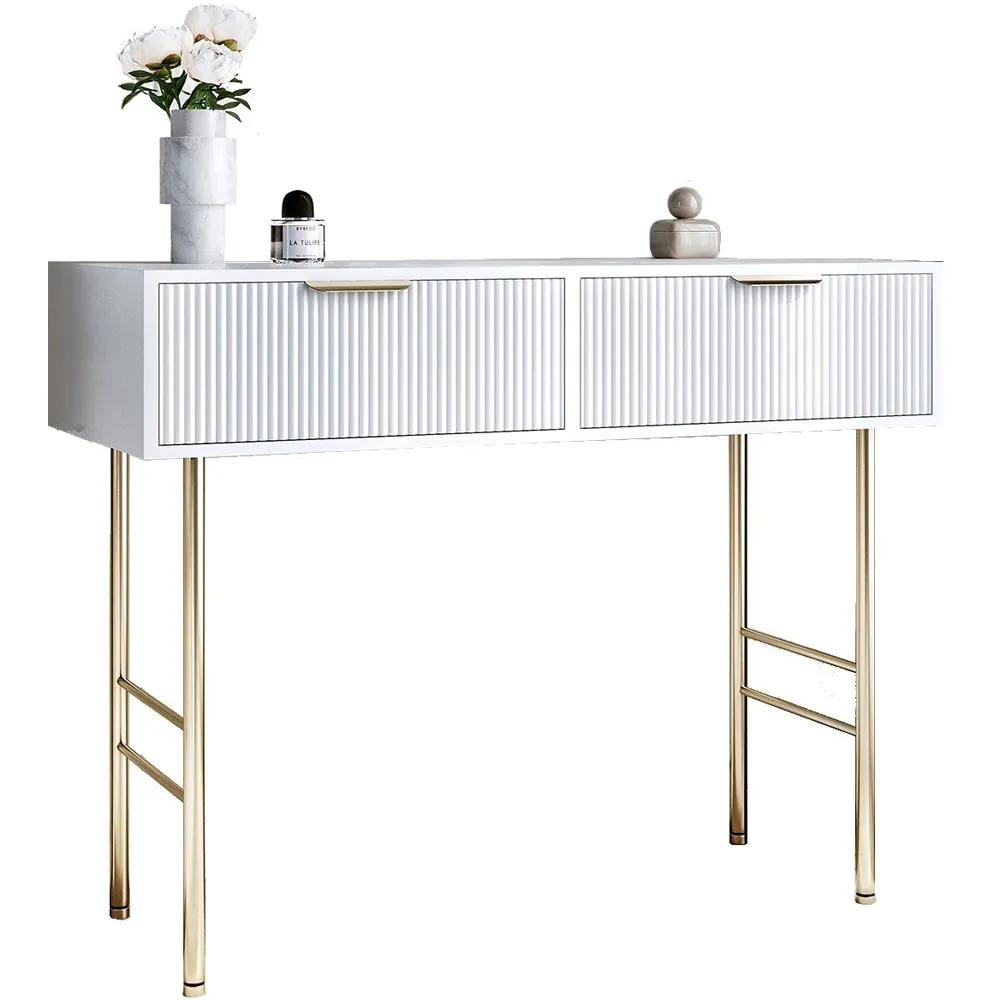 CARME Home Esme 2 Drawer Dressing Table - White