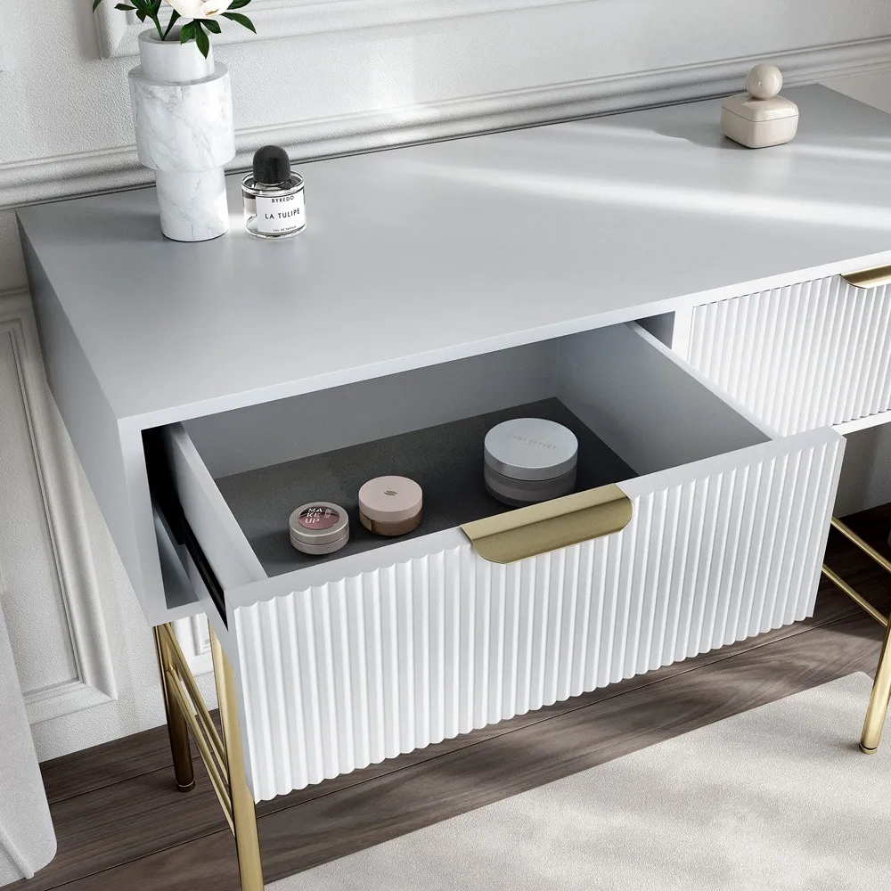 CARME Home Esme 2 Drawer Dressing Table - White