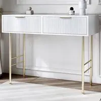 CARME Home Esme 2 Drawer Dressing Table - White