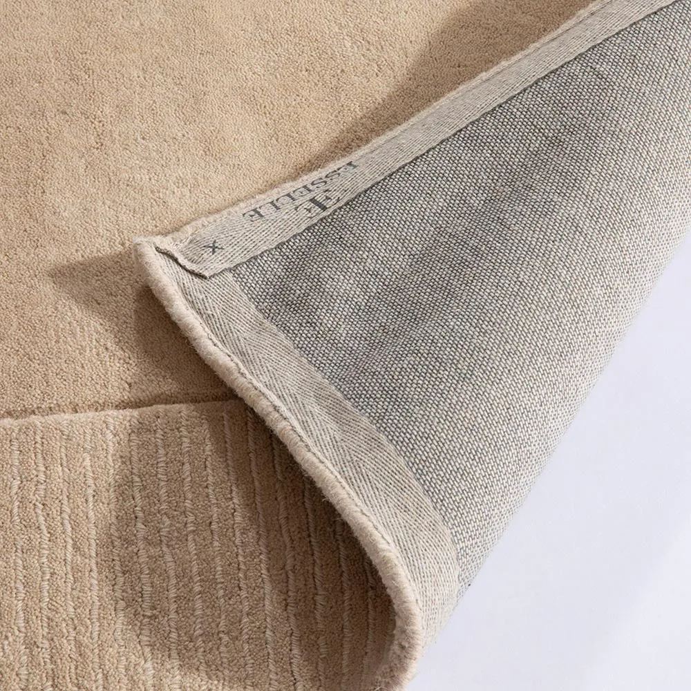 Esme Hand-Carved Rug - Cream, Wool