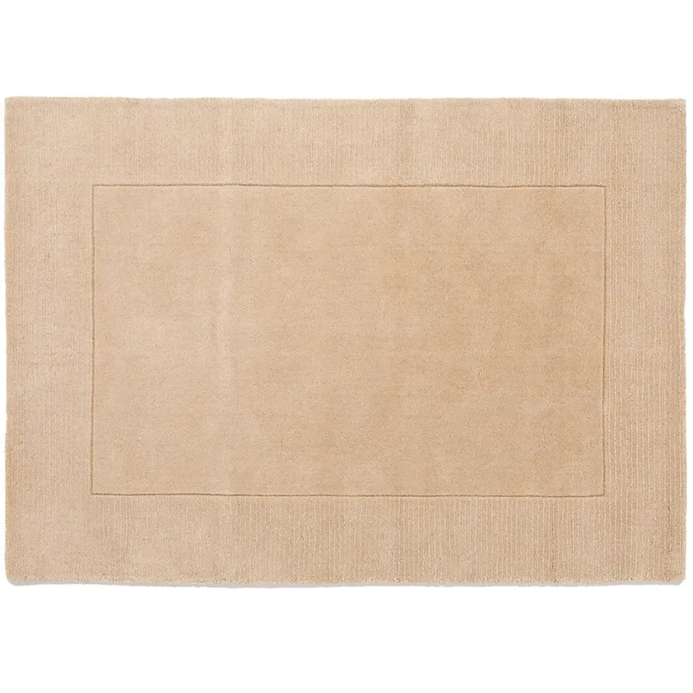 Esme Hand-Carved Rug - Cream, Wool