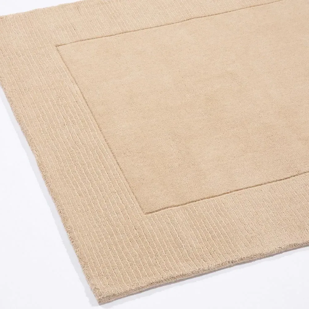 Esme Hand-Carved Runner - Cream, Wool