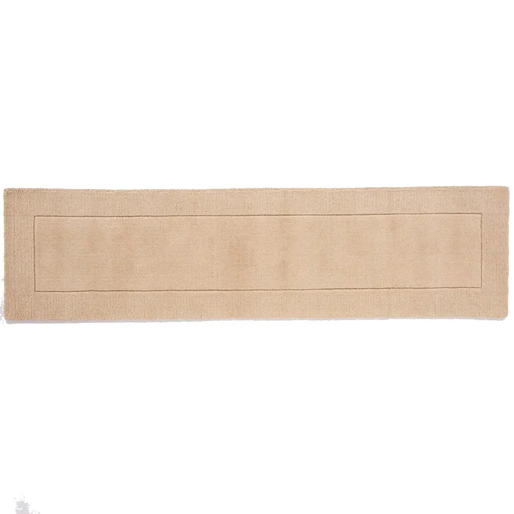 Esme Hand-Carved Runner - Cream, Wool image