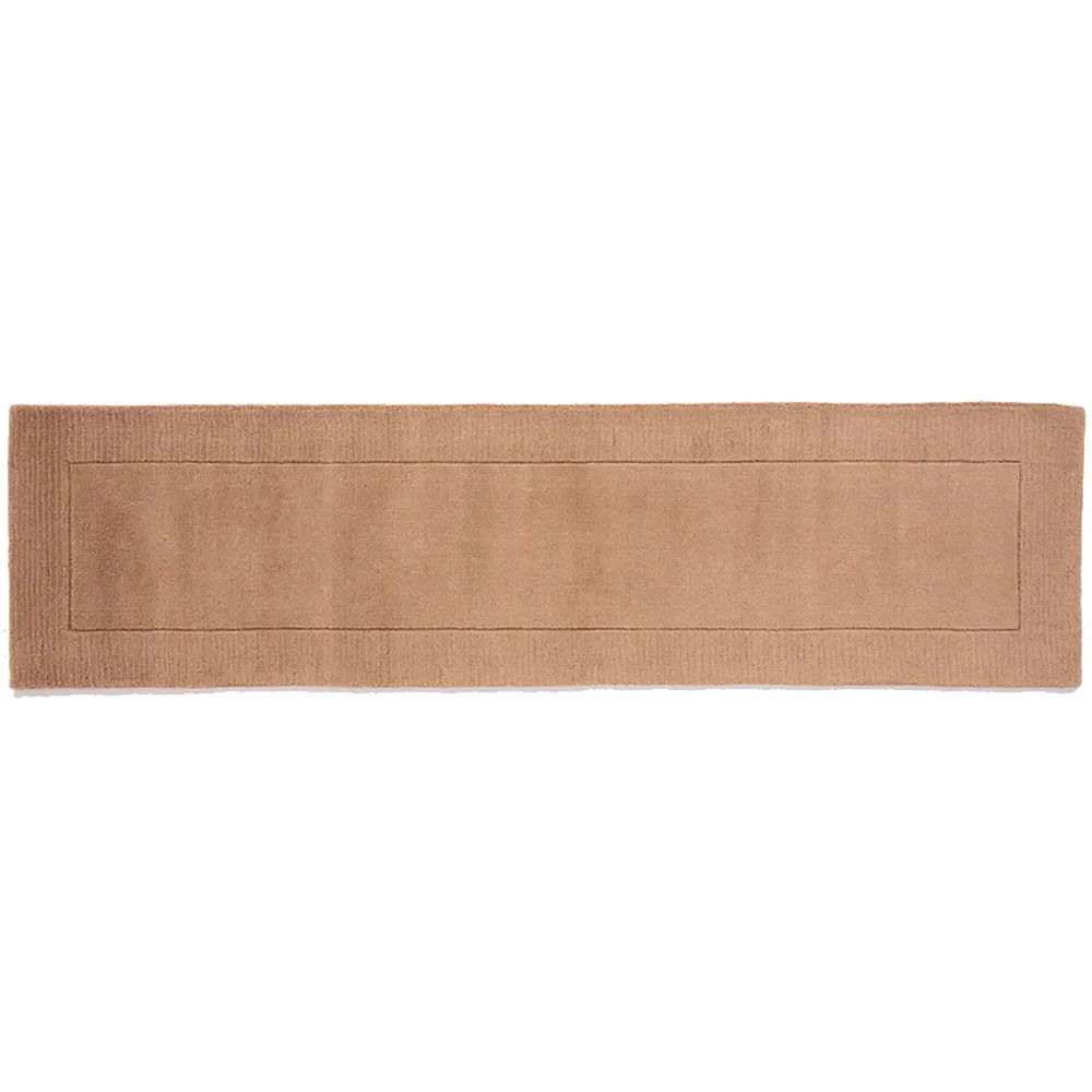 Esme Hand-Carved Wool Runner 60x230cm - Taupe image