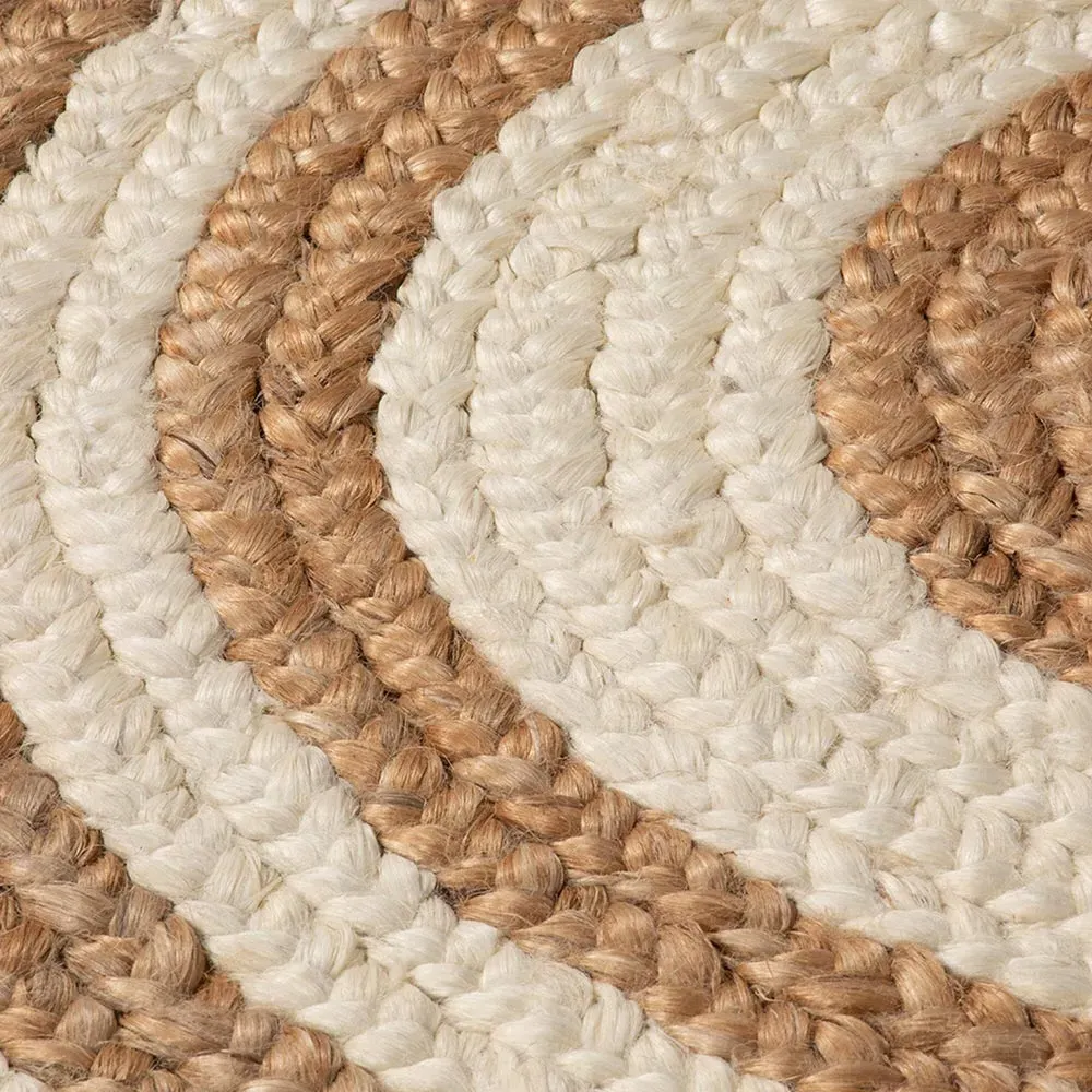 Altrincham Round Jute Rug - Brown