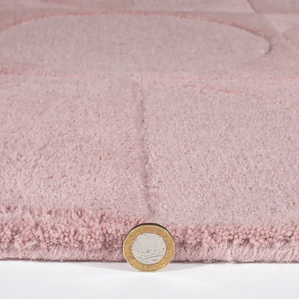 Arabella Wool Rug - Mauve