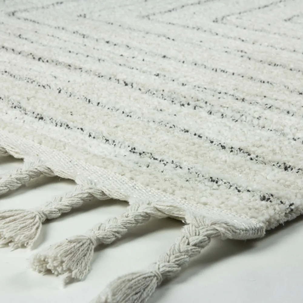 Arctic Maze Rug - Natural Grey, Polypropylene
