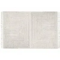 Arctic Maze Rug - Natural Grey, Polypropylene