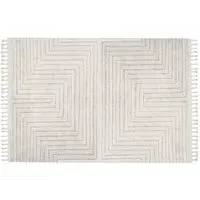 Arctic Maze Rug - Natural Grey, Polypropylene