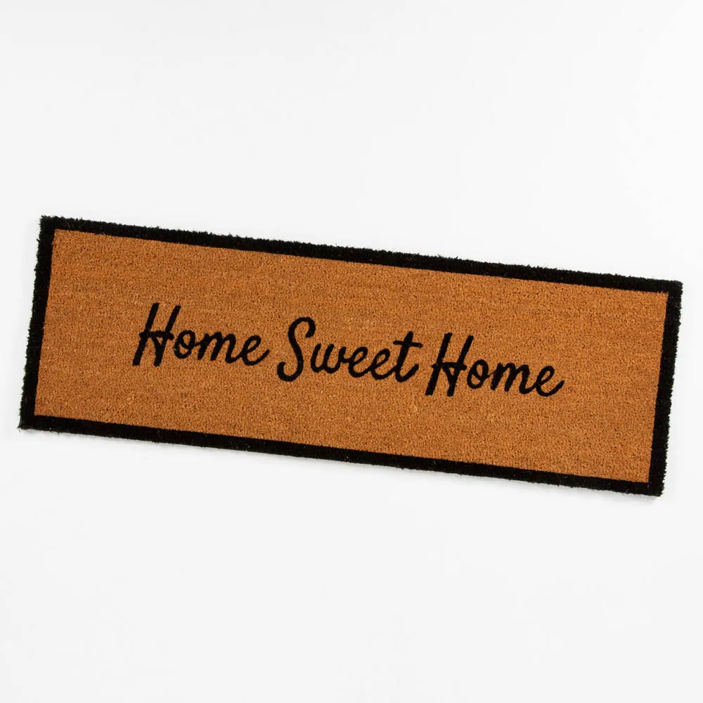 Astley Slogan Coir Doormat - Black