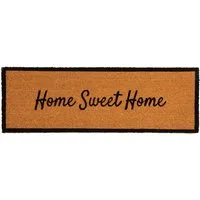 Astley Slogan Coir Doormat - Black