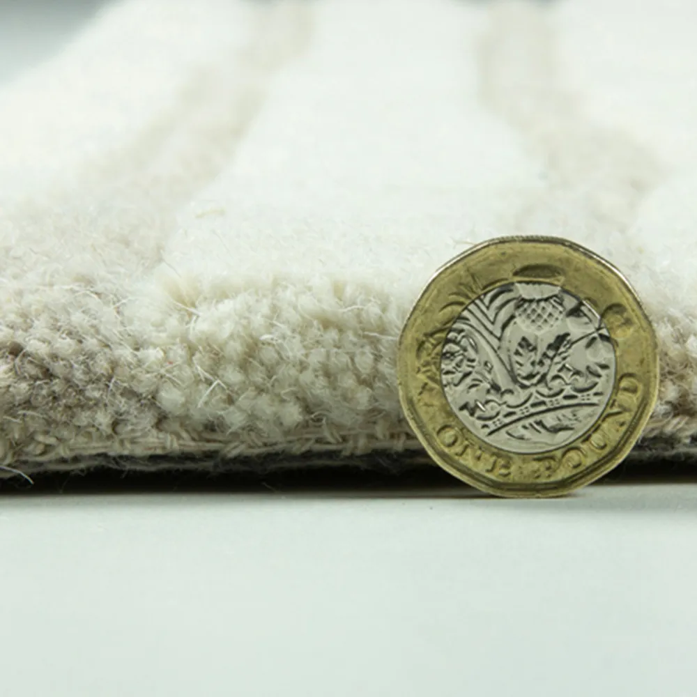 Aura Dune Rug - Cream, Wool